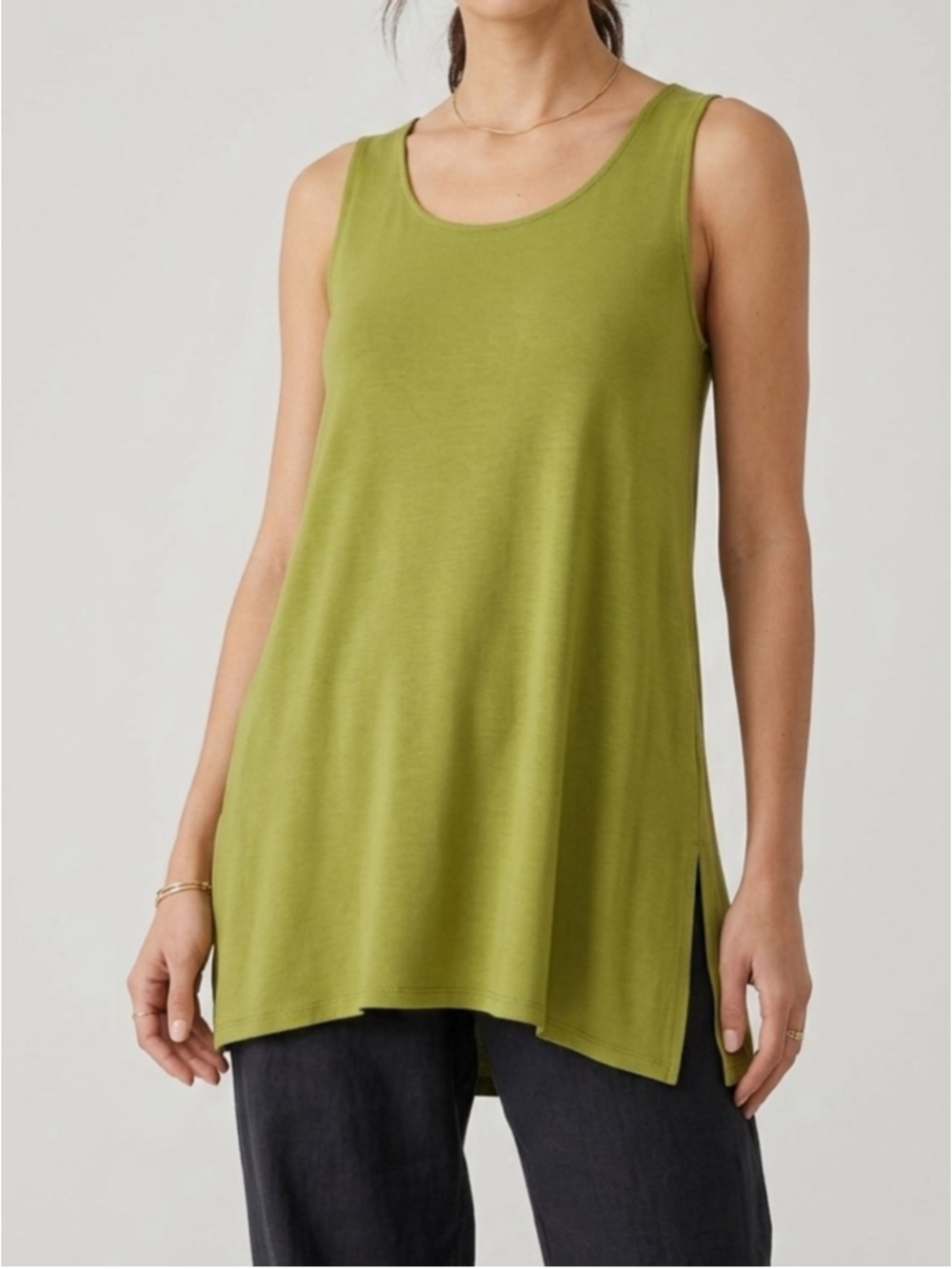 Alembika A Line Tunic Tank Top Green Size 3 US 8-10